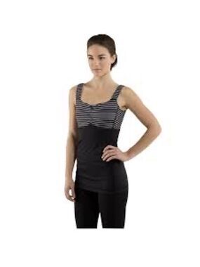 Lululemon Aria II Tank Top Size 6 Black and White